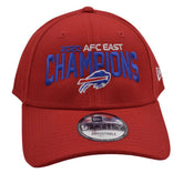 Buffalo Bills New Era 9FORTY AFC East NFL Champions Red Adjustable Hat